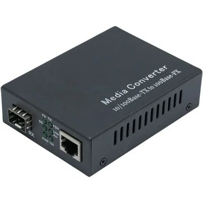 Dexlan Convertisseur Fibre Gigabit SFP vers RJ45 10/100/1000 - Publicité Dexlan Convertisseur Fibre Gigabit SFP vers RJ45 10/100/1000 - Publicité