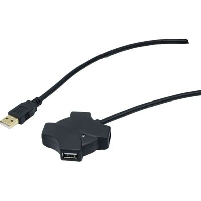 Dexlan Rallonge amplifiée USB 2.0 12 mèttres avec HUB 4 ports - Publicité Dexlan Rallonge amplifiée USB 2.0 12 mèttres avec HUB 4 ports - Publicité