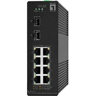 LevelOne Level One IGS-2110P Commutateur Rail DIN 8xRJ45 PoE 1000 + 2xSFP - Publicité LevelOne Level One IGS-2110P Commutateur Rail DIN 8xRJ45 PoE 1000 + 2xSFP - Publicité