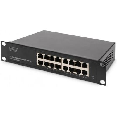Digitus DN-80115-1 Commutateur réseau Gigabit 16 ports 10 pouces - Publicité Digitus DN-80115-1 Commutateur réseau Gigabit 16 ports 10 pouces - Publicité
