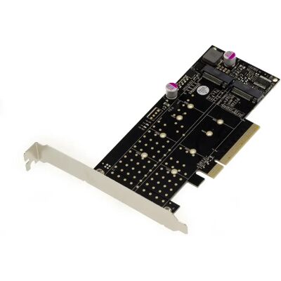Carte Kalea-Informatique PCIe 3.0 x8 pour 2 SSD M.2 NVMe - M Key - Publicité Carte Kalea-Informatique PCIe 3.0 x8 pour 2 SSD M.2 NVMe - M Key - Publicité