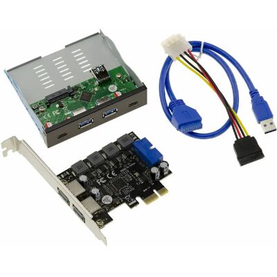 Kalea-Informatique Kit USB3 6 ports PCIe + Baie Facade - Publicité Kalea-Informatique Kit USB3 6 ports PCIe + Baie Facade - Publicité