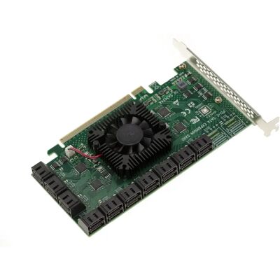 Kalea-Informatique Carte PCIe ASM1812 avec 20 ports SATA - Publicité Kalea-Informatique Carte PCIe ASM1812 avec 20 ports SATA - Publicité