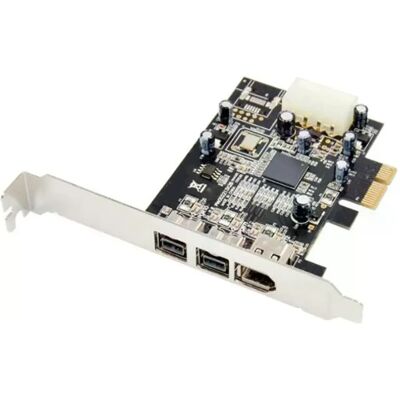 Générique Carte d'extension vidéo Firewire - PCIe - 3 ports - Publicité Générique Carte d'extension vidéo Firewire - PCIe - 3 ports - Publicité