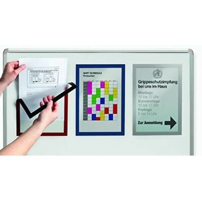 Durable - Duraframe Magnetic A3 - Bleu foncé - Cadre d'information - Publicité Durable - Duraframe Magnetic A3 - Bleu foncé - Cadre d'information - Publicité