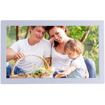 Cadre Photo Numérique 18 pouces Digital Frame Ecran LED Dual Haut-parleur Stéréo + SD 8Go Blanc YONIS - Publicité Cadre Photo Numérique 18 pouces Digital Frame Ecran LED Dual Haut-parleur Stéréo + SD 8Go Blanc YONIS - Publicité