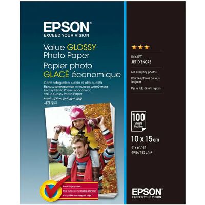 Epson Value Glossy 10x15 cm - Publicité Epson Value Glossy 10x15 cm - Publicité
