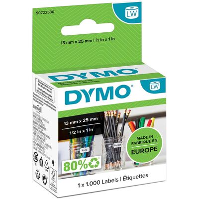 Dymo Etiquettes multi-usage 24 x 12 mm - Publicité Dymo Etiquettes multi-usage 24 x 12 mm - Publicité