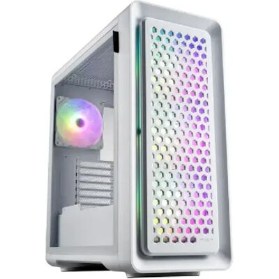 Boîtier PC FSP CUT593A Blanc RGB E-ATX - Verre Trempé - Publicité Boîtier PC FSP CUT593A Blanc RGB E-ATX - Verre Trempé - Publicité