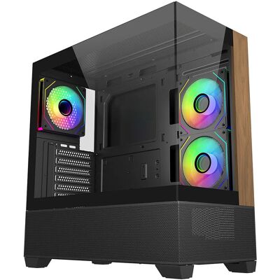 Cooler Master Elite 690 Wood (Noir) - Publicité Cooler Master Elite 690 Wood (Noir) - Publicité