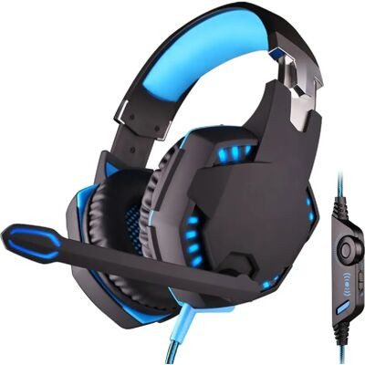 Casque Gamer Ordinateur Basse Stéréo Microphone Vibrations Voyant LED Câblé Bleu - Yonis - Publicité Casque Gamer Ordinateur Basse Stéréo Microphone Vibrations Voyant LED Câblé Bleu - Yonis - Publicité
