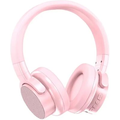 Casque Audio Sans Fil Bluetooth HIFI Stéréo Pour Gaming Avec Micro - Rose - Yonis - Publicité Casque Audio Sans Fil Bluetooth HIFI Stéréo Pour Gaming Avec Micro - Rose - Yonis - Publicité