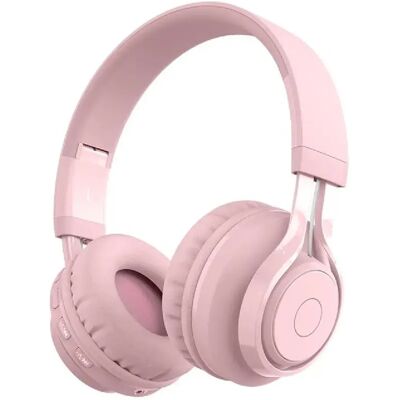 Casque Audio Enfant Sans Fil Bluetooth 5.0 Avec Lumières LED Et Microphone - Rose - Yonis - Publicité Casque Audio Enfant Sans Fil Bluetooth 5.0 Avec Lumières LED Et Microphone - Rose - Yonis - Publicité