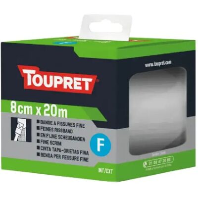 Toupret CFC0820 - Bande à fissures 8 cm x 20 m - Publicité Toupret CFC0820 - Bande à fissures 8 cm x 20 m - Publicité
