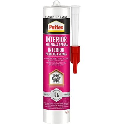 Pattex Mastic acrylique intérieur - Blanc - Publicité Pattex Mastic acrylique intérieur - Blanc - Publicité