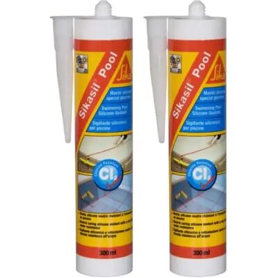 Sika - Silicone Sealant pour Piscines - Transparent - 300ml - Set de 2 - Publicité Sika - Silicone Sealant pour Piscines - Transparent - 300ml - Set de 2 - Publicité