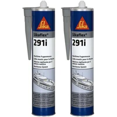 Ensemble de 2 colles mastic marines Sikaflex 291i - Gris - 300ml - Publicité Ensemble de 2 colles mastic marines Sikaflex 291i - Gris - 300ml - Publicité