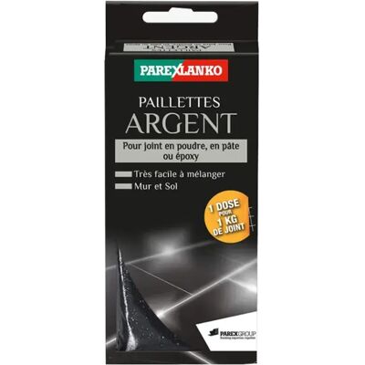 Parexlanko Paillettes pour joints - 30 g - Argentées - Publicité Parexlanko Paillettes pour joints - 30 g - Argentées - Publicité