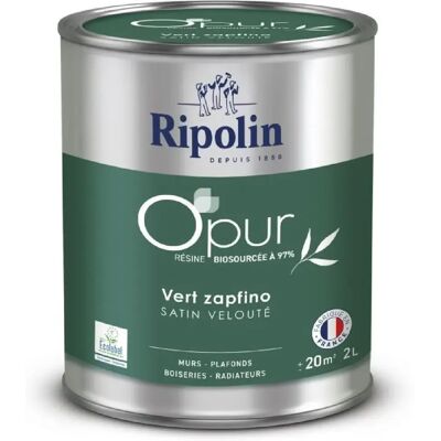 RIPOLIN Vert zapfino Satin veloute - Peinture - Publicité RIPOLIN Vert zapfino Satin veloute - Peinture - Publicité