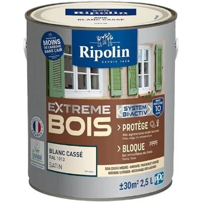RIPOLIN Peinture Bois Satinée Beige - 2,5L - Peinture - Publicité RIPOLIN Peinture Bois Satinée Beige - 2,5L - Peinture - Publicité