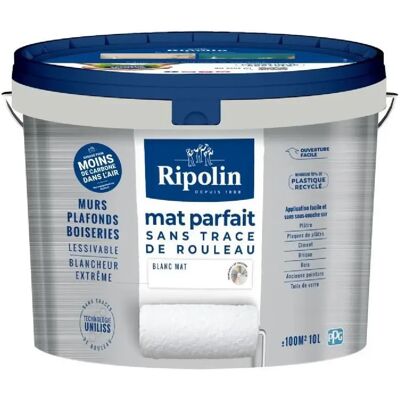 RIPOLIN 441726 Peinture Mur & Plafond Blanc Mat - Peinture - Publicité RIPOLIN 441726 Peinture Mur & Plafond Blanc Mat - Peinture - Publicité
