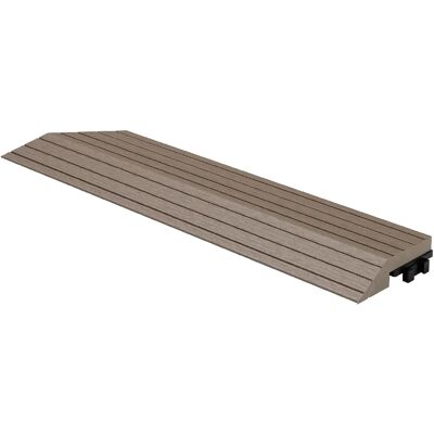 ML-Design Bordure de finition pour dalles de sol WPC clipsable coin gauche marron foncé - Publicité ML-Design Bordure de finition pour dalles de sol WPC clipsable coin gauche marron foncé - Publicité