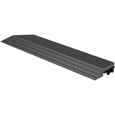 ML-Design Bordure de finition pour dalles de sol WPC clipsable coin gauche anthracite - Publicité ML-Design Bordure de finition pour dalles de sol WPC clipsable coin gauche anthracite - Publicité