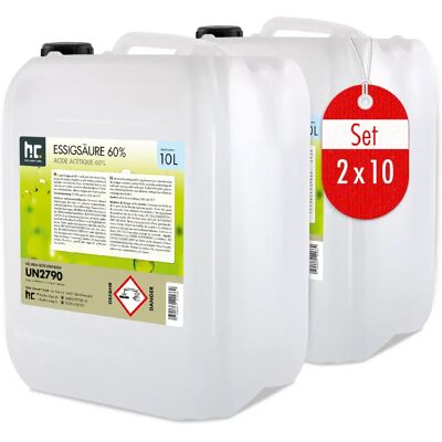 Hoefer Chemie Acide Acétique 60% Höfer Chemie® - Bidon Pratique de 10 L pour Nettoyage Efficace - Publicité Hoefer Chemie Acide Acétique 60% Höfer Chemie® - Bidon Pratique de 10 L pour Nettoyage Efficace - Publicité