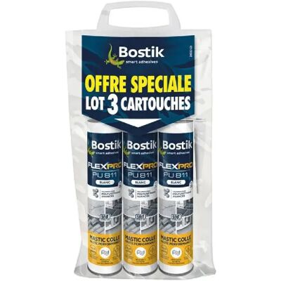 Bostik PU811 Colle Blanche - Fixation & Étanchéité - Publicité Bostik PU811 Colle Blanche - Fixation & Étanchéité - Publicité
