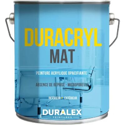 Duralex - Duracryl Mat - Blanc - 15L - Paint - Publicité Duralex - Duracryl Mat - Blanc - 15L - Paint - Publicité