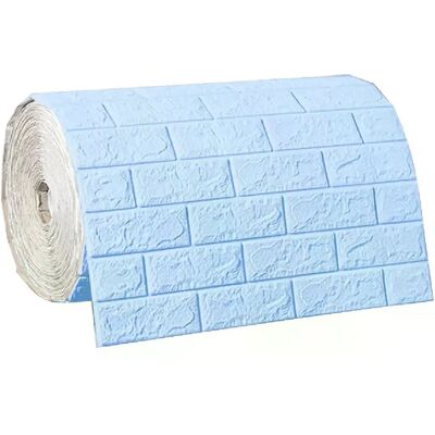 General Rouleau de papier peint autocollant mural 3D DIY, blanc, bleu, rose, gris, bloc de mousse souple, décoration murale pour cuisine, chambre, maison, étanche~0498 - Publicité General Rouleau de papier peint autocollant mural 3D DIY, blanc, bleu, rose, gris, bloc de mousse souple, décoration murale pour cuisine, chambre, maison, étanche~0498 - Publicité