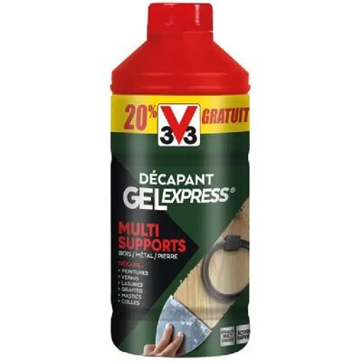V33 Décapant Multi-Supports Gel - 1,2L - Décapant peinture - Publicité V33 Décapant Multi-Supports Gel - 1,2L - Décapant peinture - Publicité
