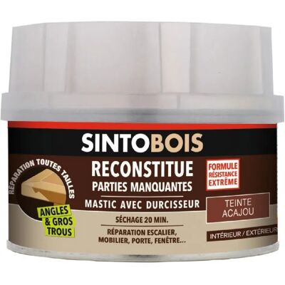 Sinto chêne 170ml Mastic bois avec durcisseur - Bois - Publicité Sinto chêne 170ml Mastic bois avec durcisseur - Bois - Publicité