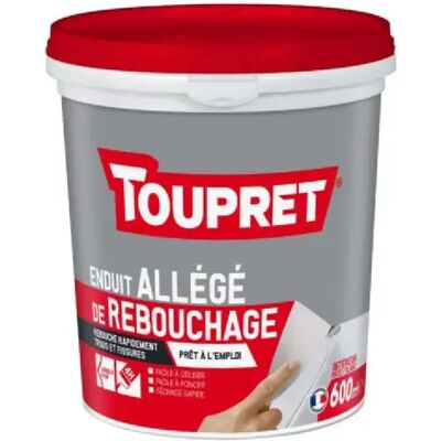 Toupret Enduit de rebouchage allégé - 600 ml - Publicité Toupret Enduit de rebouchage allégé - 600 ml - Publicité