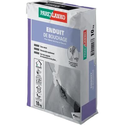 Parexlanko Enduit de bouchage - 10 kg - 02972 - Publicité Parexlanko Enduit de bouchage - 10 kg - 02972 - Publicité