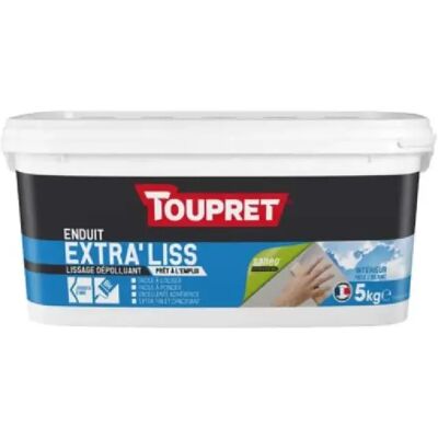 Toupret Enduit de lissage prêt à l'emploi - 5 kg - Publicité Toupret Enduit de lissage prêt à l'emploi - 5 kg - Publicité