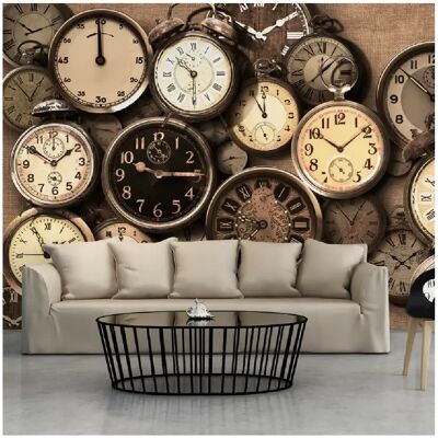 Artgeist Papier peint Old Clocks - Publicité Artgeist Papier peint Old Clocks - Publicité