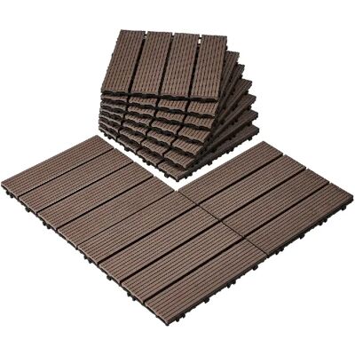VEVOR ALSM300-300-27(SZ) - Marron foncé - Lot de 27 dalles 300x300 mm - Publicité VEVOR ALSM300-300-27(SZ) - Marron foncé - Lot de 27 dalles 300x300 mm - Publicité