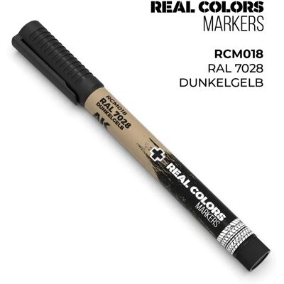 Ak interactive Marqueur de peinture pour maquettes Real Colors - Jaune foncé RAL 7028 - Publicité Ak interactive Marqueur de peinture pour maquettes Real Colors - Jaune foncé RAL 7028 - Publicité