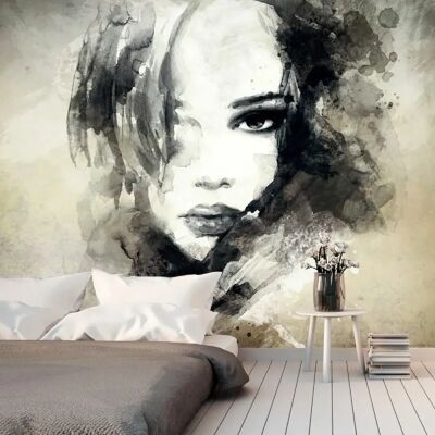 Mur mural ARTGEIST Fille Mystérieuse - 400x280cm - Publicité Mur mural ARTGEIST Fille Mystérieuse - 400x280cm - Publicité