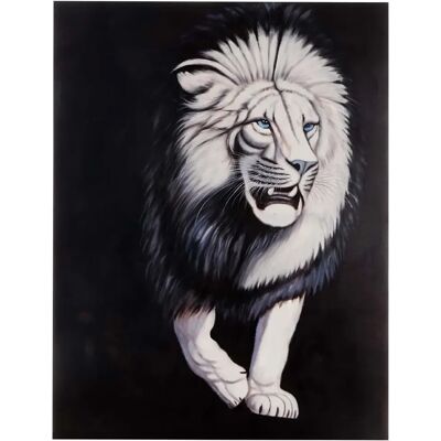 MENDLER - Lion peint à la main - 90x120 cm - Huile sur toile - Publicité MENDLER - Lion peint à la main - 90x120 cm - Huile sur toile - Publicité