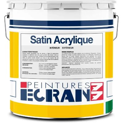 Peintures Daniel Satin Acrylique ECRAN 77 - Blanc - Publicité Peintures Daniel Satin Acrylique ECRAN 77 - Blanc - Publicité