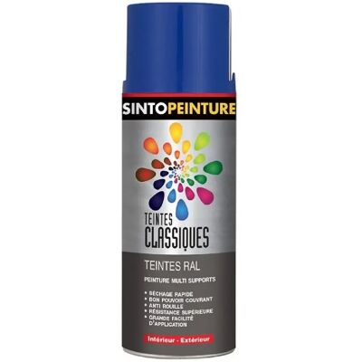 Sinto Peinture Multi-Supports RAL - Bleu Vintage 400 ml - Publicité Sinto Peinture Multi-Supports RAL - Bleu Vintage 400 ml - Publicité