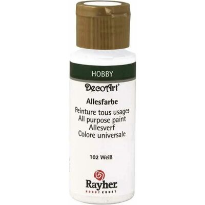 Peinture Acrylique Blanche Rayher - 59ml - Usage Universel - Peinture Acrylique - Publicité Peinture Acrylique Blanche Rayher - 59ml - Usage Universel - Peinture Acrylique - Publicité
