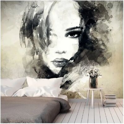 Papier Peint ARTGEIST Fille Mystérieuse - 350x245cm - Publicité Papier Peint ARTGEIST Fille Mystérieuse - 350x245cm - Publicité