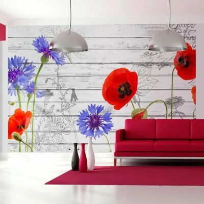 Artgeist Papier Peint - Wildflowers - 350x245 - Publicité Artgeist Papier Peint - Wildflowers - 350x245 - Publicité