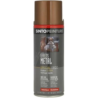 Sinto Peinture aérosol - Effet métal - Cuivre - Publicité Sinto Peinture aérosol - Effet métal - Cuivre - Publicité
