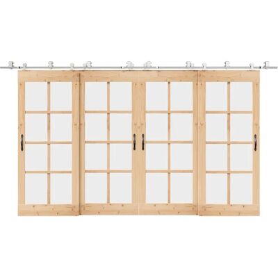 Kit de quincaillerie pour porte coulissante 200 cm - Kit de quincaillerie Vidaxl - Publicité Kit de quincaillerie pour porte coulissante 200 cm - Kit de quincaillerie Vidaxl - Publicité