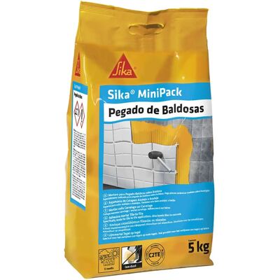 Sika - Minipack - Blanc - 5 kg - Adhésif pour carrelage - Publicité Sika - Minipack - Blanc - 5 kg - Adhésif pour carrelage - Publicité