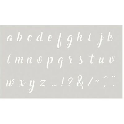 Pochoir Petit Alphabet N°2 de Graine Créative - 12x20 cm - Publicité Pochoir Petit Alphabet N°2 de Graine Créative - 12x20 cm - Publicité